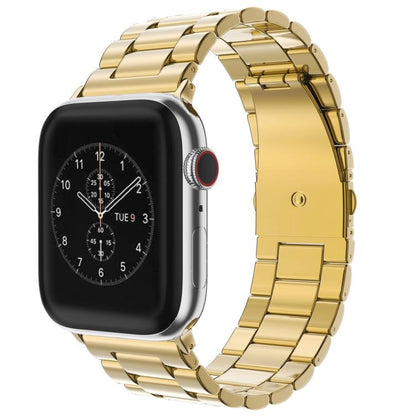 Bracelet de montre xDfind à trois perles et boucle déployante en acier inoxydable, For Apple Watch 42 / 44 / 45 / 46 / 49mm, For Apple Watch 38 / 40 / 41 / S10 42mm