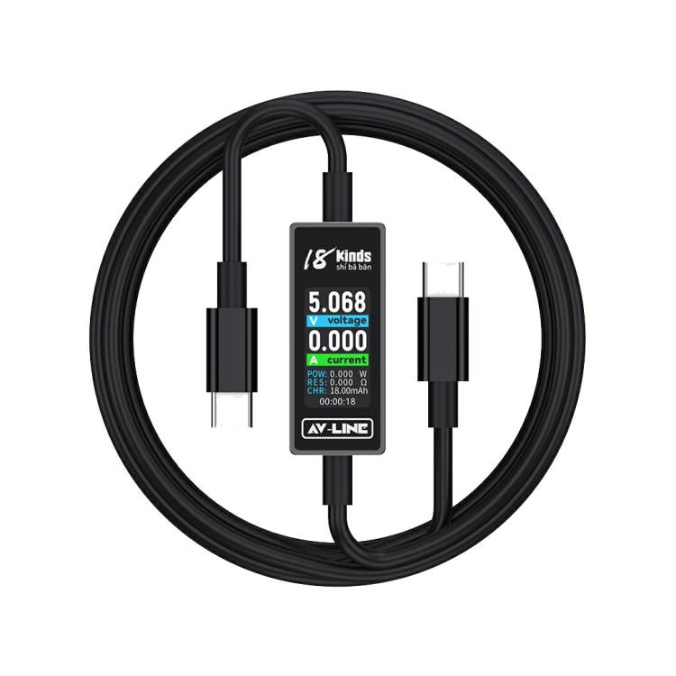 18 Kinds AV-Line Pro 1.2m Intelligent Detection Charging Data Cable