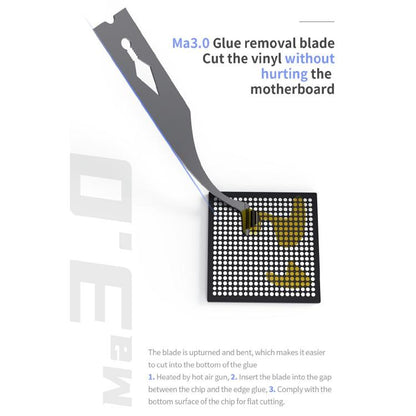 18 Kinds CPU NAND Chip Glue Removing Cleaning Repair Blades Kit