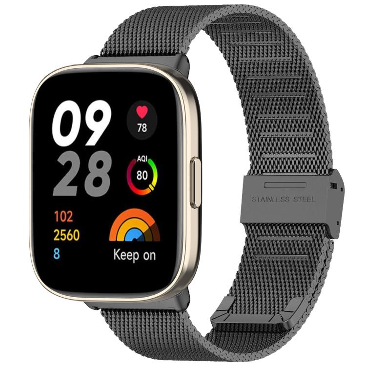 Bracelet de montre xDfind à boucle en métal et maille d'acier, For Redmi Watch 3