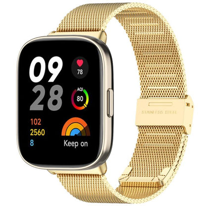 Bracelet de montre xDfind à boucle en métal et maille d'acier, For Redmi Watch 3