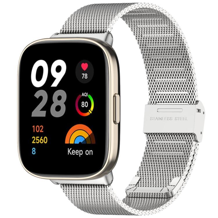 Bracelet de montre xDfind à boucle en métal et maille d'acier, For Redmi Watch 3