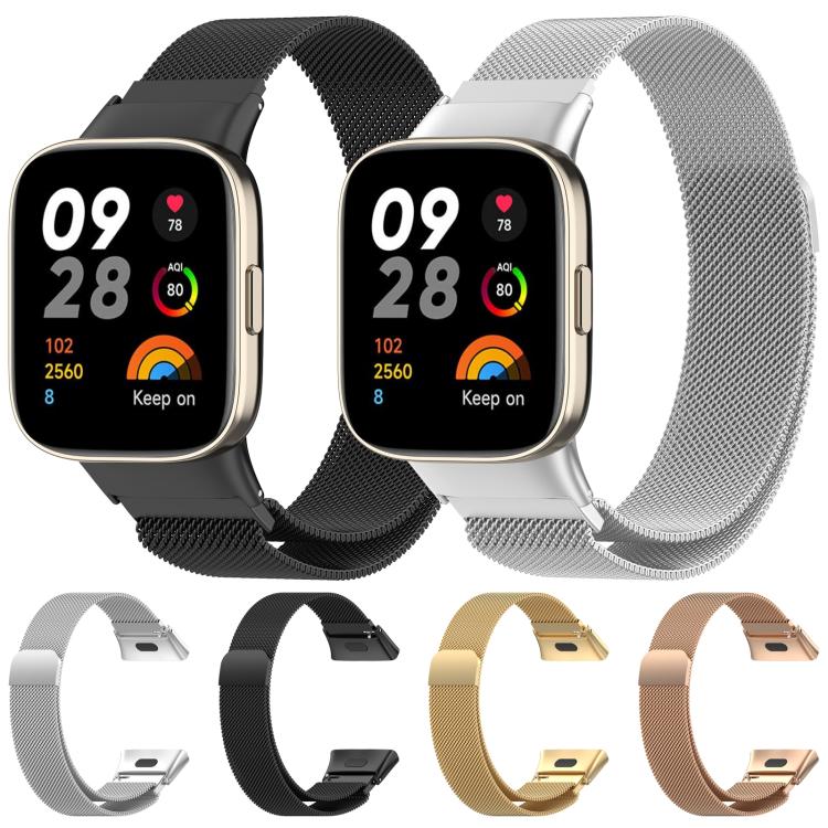 Bracelet de montre milanais magnétique en acier xDfind, For Redmi Watch 3