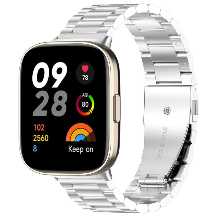 Bracelet de montre xDfind à trois perles en acier inoxydable, For Redmi Watch 3