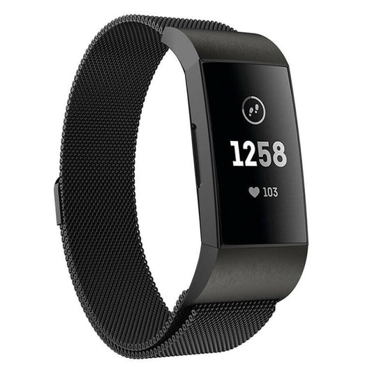 Bracelet de montre magnétique milanais en acier inoxydable xDfind, For Fitbit Charge 3 / 4