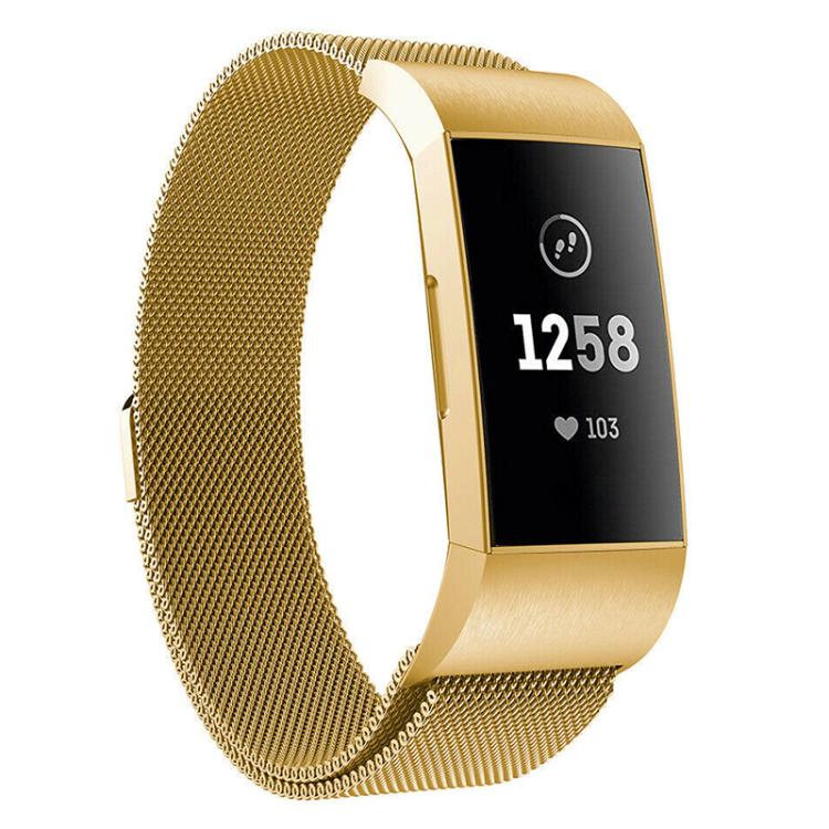 Bracelet de montre magnétique milanais en acier inoxydable xDfind, For Fitbit Charge 3 / 4