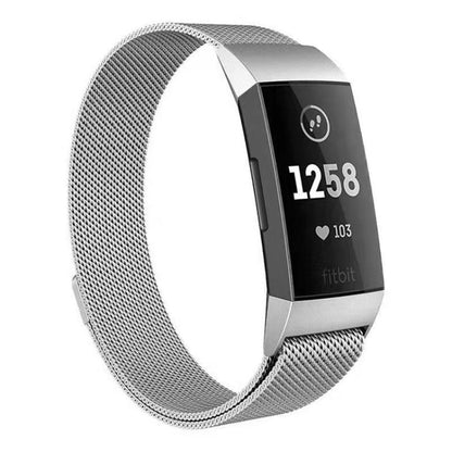 Bracelet de montre magnétique milanais en acier inoxydable xDfind, For Fitbit Charge 3 / 4