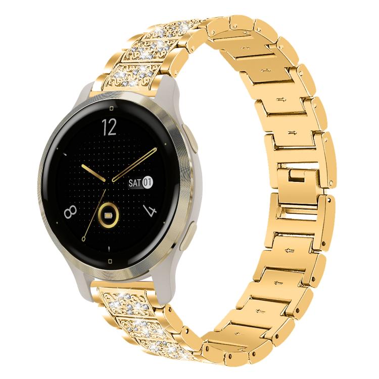 Bracelet de montre en acier xDfind Diamond Jewelry, 20mm For COROS APEX 2 42mm / PACE 2, 20mm For Ticwatch GTH / E3 / E / 2, 22mm For Ticwatch Pro X / Pro3 / Pro / GTX / E2, 20mm For Xiaomi Haylou RS4 Plus LS11, 22mm For Xiaomi Watch S3/2 Pro/S2/S1    ...