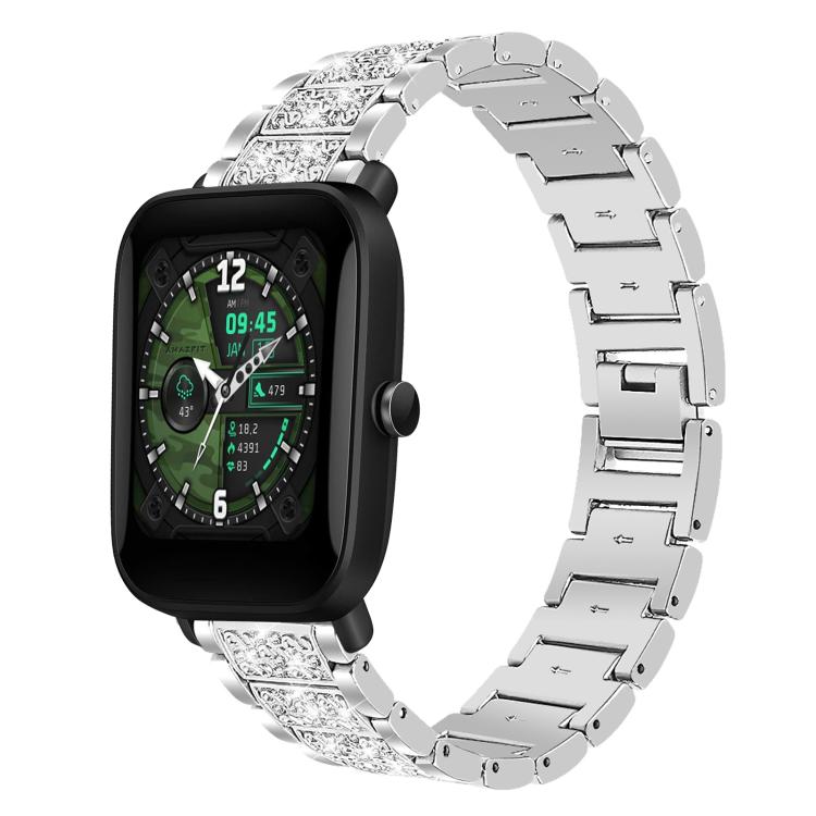 Bracelet de montre en acier xDfind Diamond Jewelry, 20mm For COROS APEX 2 42mm / PACE 2, 20mm For Ticwatch GTH / E3 / E / 2, 22mm For Ticwatch Pro X / Pro3 / Pro / GTX / E2, 20mm For Xiaomi Haylou RS4 Plus LS11, 22mm For Xiaomi Watch S3/2 Pro/S2/S1    ...
