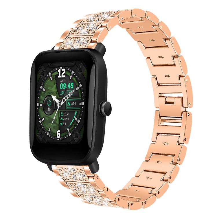 Bracelet de montre en acier xDfind Diamond Jewelry, 20mm For COROS APEX 2 42mm / PACE 2, 20mm For Ticwatch GTH / E3 / E / 2, 22mm For Ticwatch Pro X / Pro3 / Pro / GTX / E2, 20mm For Xiaomi Haylou RS4 Plus LS11, 22mm For Xiaomi Watch S3/2 Pro/S2/S1    ...