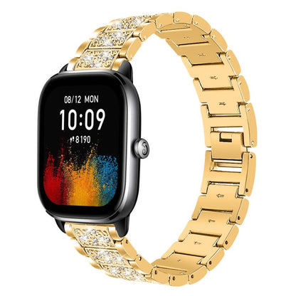 Bracelet de montre en acier xDfind Diamond Jewelry, 20mm For COROS APEX 2 42mm / PACE 2, 20mm For Ticwatch GTH / E3 / E / 2, 22mm For Ticwatch Pro X / Pro3 / Pro / GTX / E2, 20mm For Xiaomi Haylou RS4 Plus LS11, 22mm For Xiaomi Watch S3/2 Pro/S2/S1    ...