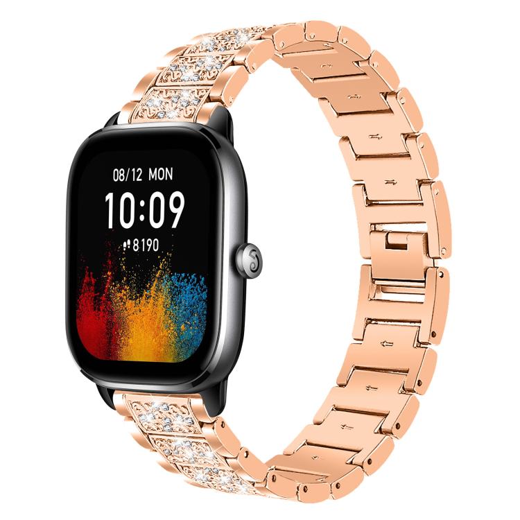Bracelet de montre en acier xDfind Diamond Jewelry, 20mm For COROS APEX 2 42mm / PACE 2, 20mm For Ticwatch GTH / E3 / E / 2, 22mm For Ticwatch Pro X / Pro3 / Pro / GTX / E2, 20mm For Xiaomi Haylou RS4 Plus LS11, 22mm For Xiaomi Watch S3/2 Pro/S2/S1    ...