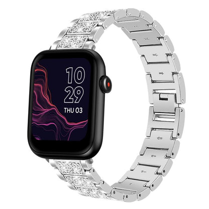 Bracelet de montre en acier xDfind Diamond Jewelry, 20mm For COROS APEX 2 42mm / PACE 2, 20mm For Ticwatch GTH / E3 / E / 2, 22mm For Ticwatch Pro X / Pro3 / Pro / GTX / E2, 20mm For Xiaomi Haylou RS4 Plus LS11, 22mm For Xiaomi Watch S3/2 Pro/S2/S1    ...