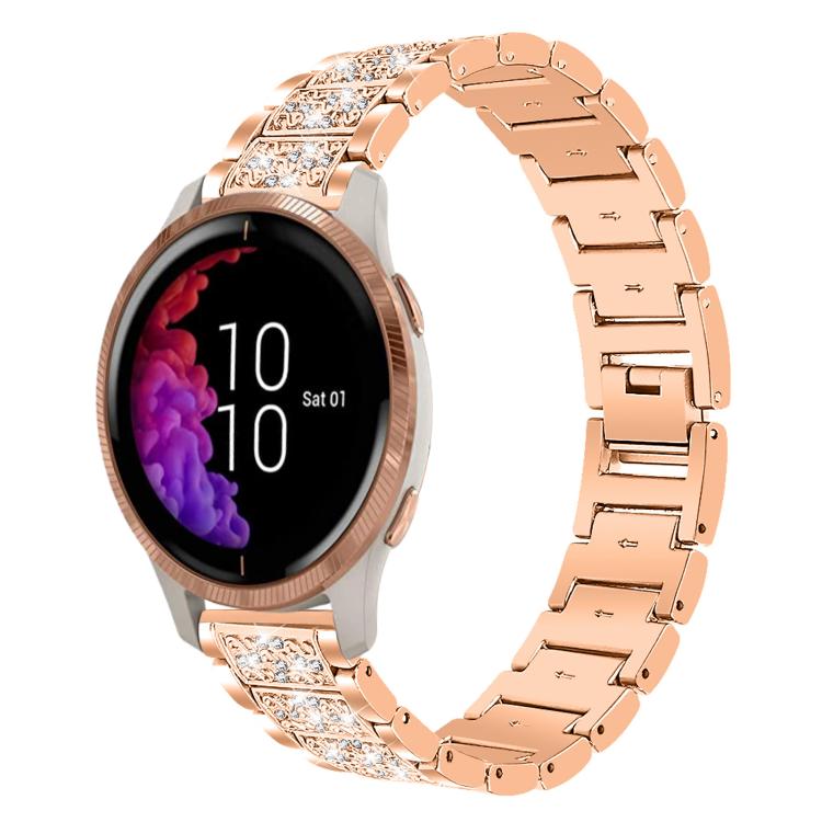 Bracelet de montre en acier xDfind Diamond Jewelry, 20mm For COROS APEX 2 42mm / PACE 2, 20mm For Ticwatch GTH / E3 / E / 2, 22mm For Ticwatch Pro X / Pro3 / Pro / GTX / E2, 20mm For Xiaomi Haylou RS4 Plus LS11, 22mm For Xiaomi Watch S3/2 Pro/S2/S1    ...