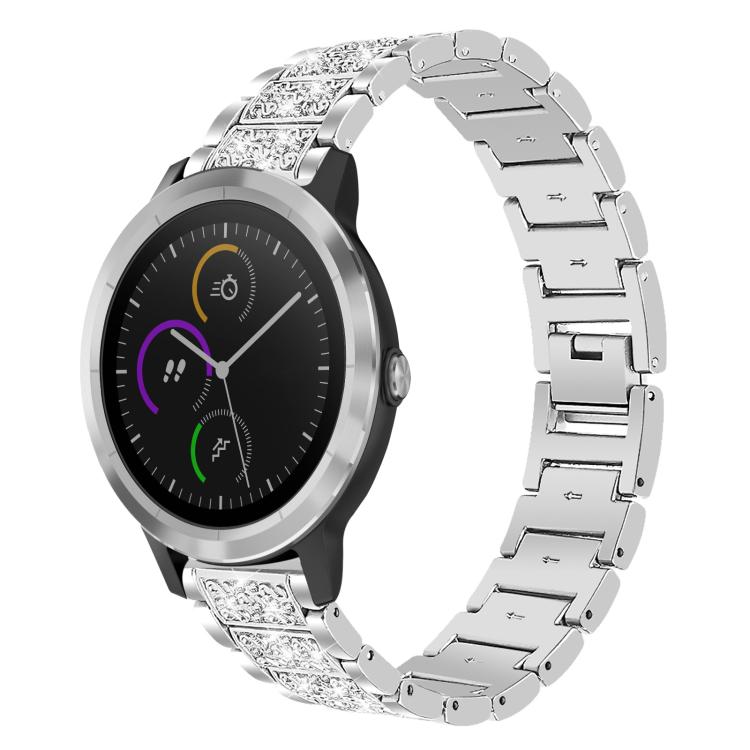 Bracelet de montre en acier xDfind Diamond Jewelry, 20mm For COROS APEX 2 42mm / PACE 2, 20mm For Ticwatch GTH / E3 / E / 2, 22mm For Ticwatch Pro X / Pro3 / Pro / GTX / E2, 20mm For Xiaomi Haylou RS4 Plus LS11, 22mm For Xiaomi Watch S3/2 Pro/S2/S1    ...