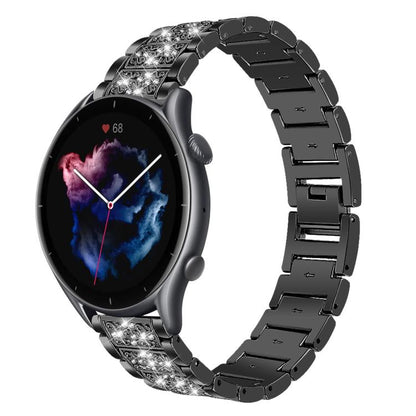 Bracelet de montre en acier xDfind Diamond Jewelry, 20mm For COROS APEX 2 42mm / PACE 2, 20mm For Ticwatch GTH / E3 / E / 2, 22mm For Ticwatch Pro X / Pro3 / Pro / GTX / E2, 20mm For Xiaomi Haylou RS4 Plus LS11, 22mm For Xiaomi Watch S3/2 Pro/S2/S1    ...
