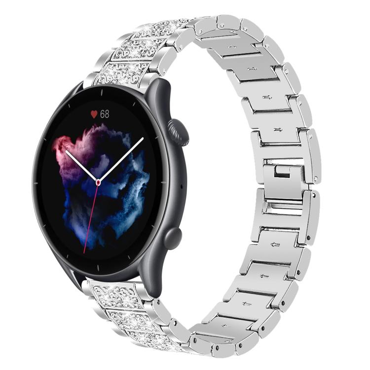 Bracelet de montre en acier xDfind Diamond Jewelry, 20mm For COROS APEX 2 42mm / PACE 2, 20mm For Ticwatch GTH / E3 / E / 2, 22mm For Ticwatch Pro X / Pro3 / Pro / GTX / E2, 20mm For Xiaomi Haylou RS4 Plus LS11, 22mm For Xiaomi Watch S3/2 Pro/S2/S1    ...