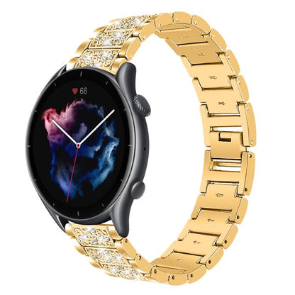 Bracelet de montre en acier xDfind Diamond Jewelry, 20mm For COROS APEX 2 42mm / PACE 2, 20mm For Ticwatch GTH / E3 / E / 2, 22mm For Ticwatch Pro X / Pro3 / Pro / GTX / E2, 20mm For Xiaomi Haylou RS4 Plus LS11, 22mm For Xiaomi Watch S3/2 Pro/S2/S1    ...