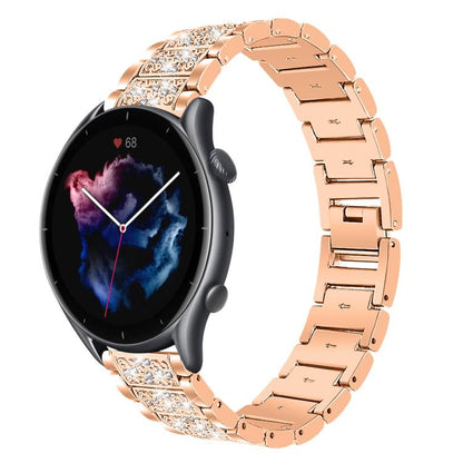 Bracelet de montre en acier xDfind Diamond Jewelry, 20mm For COROS APEX 2 42mm / PACE 2, 20mm For Ticwatch GTH / E3 / E / 2, 22mm For Ticwatch Pro X / Pro3 / Pro / GTX / E2, 20mm For Xiaomi Haylou RS4 Plus LS11, 22mm For Xiaomi Watch S3/2 Pro/S2/S1    ...