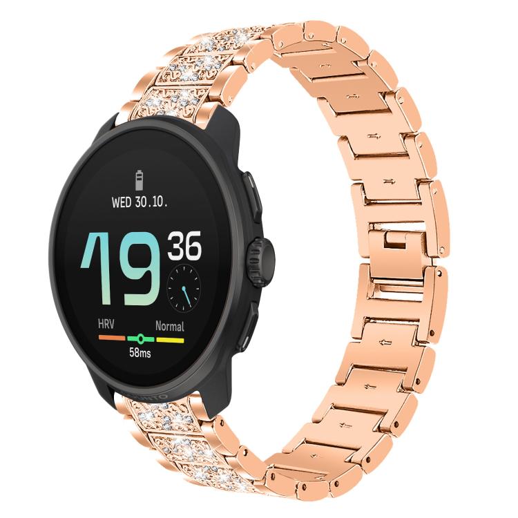 Bracelet de montre en acier xDfind Diamond Jewelry, 20mm For COROS APEX 2 42mm / PACE 2, 20mm For Ticwatch GTH / E3 / E / 2, 22mm For Ticwatch Pro X / Pro3 / Pro / GTX / E2, 20mm For Xiaomi Haylou RS4 Plus LS11, 22mm For Xiaomi Watch S3/2 Pro/S2/S1    ...