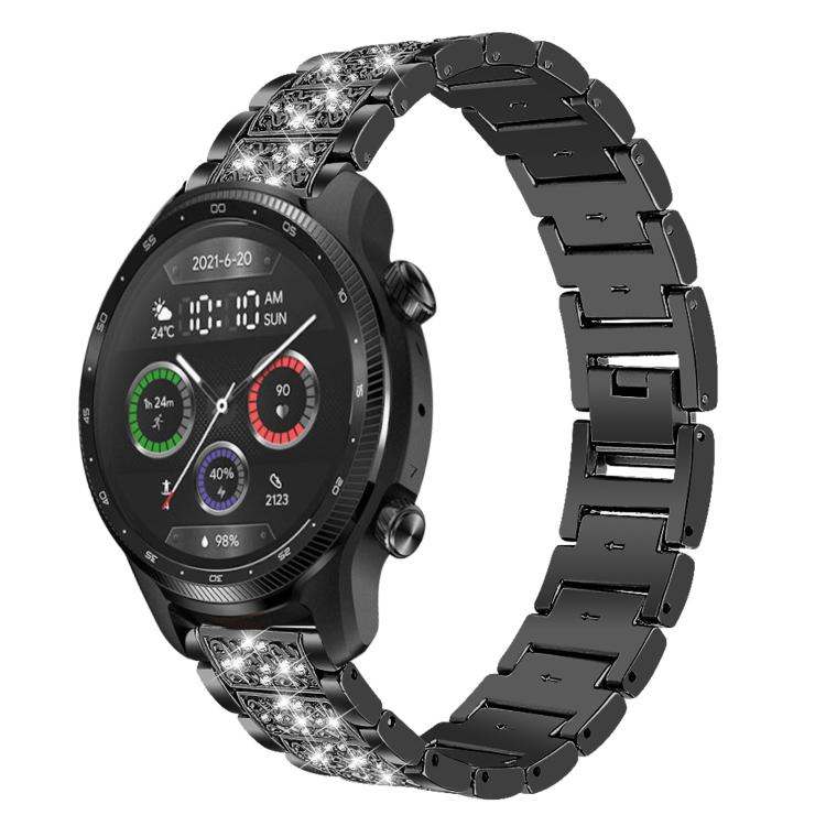Bracelet de montre en acier xDfind Diamond Jewelry, 20mm For COROS APEX 2 42mm / PACE 2, 20mm For Ticwatch GTH / E3 / E / 2, 22mm For Ticwatch Pro X / Pro3 / Pro / GTX / E2, 20mm For Xiaomi Haylou RS4 Plus LS11, 22mm For Xiaomi Watch S3/2 Pro/S2/S1    ...