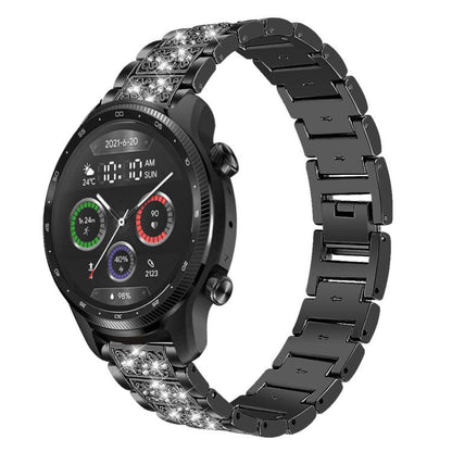 Bracelet de montre en acier xDfind Diamond Jewelry, 20mm For COROS APEX 2 42mm / PACE 2, 20mm For Ticwatch GTH / E3 / E / 2, 22mm For Ticwatch Pro X / Pro3 / Pro / GTX / E2, 20mm For Xiaomi Haylou RS4 Plus LS11, 22mm For Xiaomi Watch S3/2 Pro/S2/S1    ...
