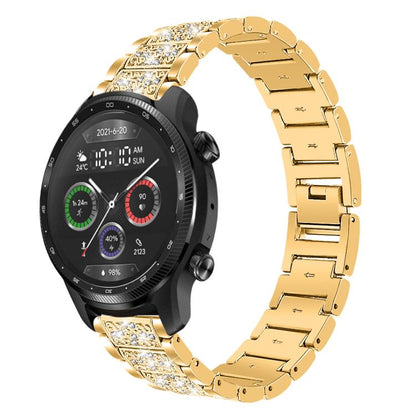 Bracelet de montre en acier xDfind Diamond Jewelry, 20mm For COROS APEX 2 42mm / PACE 2, 20mm For Ticwatch GTH / E3 / E / 2, 22mm For Ticwatch Pro X / Pro3 / Pro / GTX / E2, 20mm For Xiaomi Haylou RS4 Plus LS11, 22mm For Xiaomi Watch S3/2 Pro/S2/S1    ...
