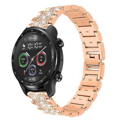 Bracelet de montre en acier xDfind Diamond Jewelry, 20mm For COROS APEX 2 42mm / PACE 2, 20mm For Ticwatch GTH / E3 / E / 2, 22mm For Ticwatch Pro X / Pro3 / Pro / GTX / E2, 20mm For Xiaomi Haylou RS4 Plus LS11, 22mm For Xiaomi Watch S3/2 Pro/S2/S1    ...