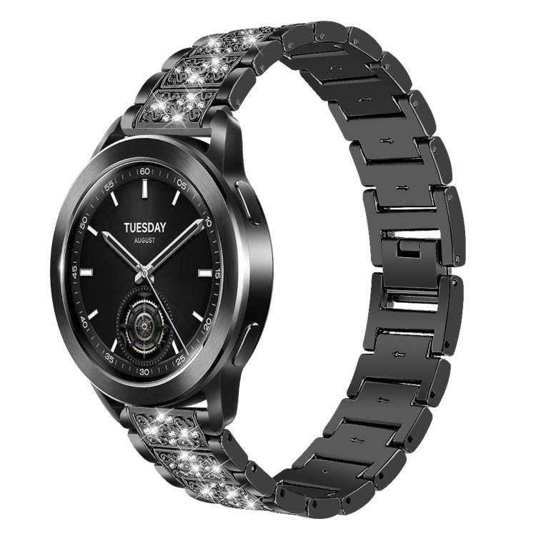 Bracelet de montre en acier xDfind Diamond Jewelry, 20mm For COROS APEX 2 42mm / PACE 2, 20mm For Ticwatch GTH / E3 / E / 2, 22mm For Ticwatch Pro X / Pro3 / Pro / GTX / E2, 20mm For Xiaomi Haylou RS4 Plus LS11, 22mm For Xiaomi Watch S3/2 Pro/S2/S1    ...