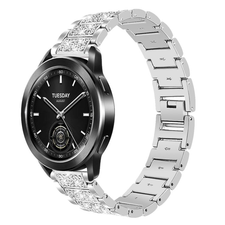 Bracelet de montre en acier xDfind Diamond Jewelry, 20mm For COROS APEX 2 42mm / PACE 2, 20mm For Ticwatch GTH / E3 / E / 2, 22mm For Ticwatch Pro X / Pro3 / Pro / GTX / E2, 20mm For Xiaomi Haylou RS4 Plus LS11, 22mm For Xiaomi Watch S3/2 Pro/S2/S1    ...