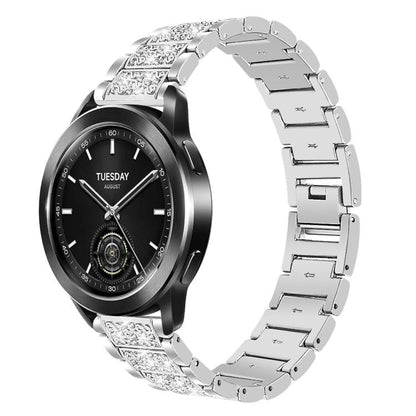 Bracelet de montre en acier xDfind Diamond Jewelry, 20mm For COROS APEX 2 42mm / PACE 2, 20mm For Ticwatch GTH / E3 / E / 2, 22mm For Ticwatch Pro X / Pro3 / Pro / GTX / E2, 20mm For Xiaomi Haylou RS4 Plus LS11, 22mm For Xiaomi Watch S3/2 Pro/S2/S1    ...