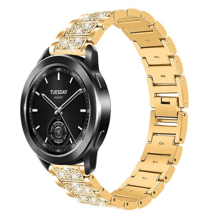 Bracelet de montre en acier xDfind Diamond Jewelry, 20mm For COROS APEX 2 42mm / PACE 2, 20mm For Ticwatch GTH / E3 / E / 2, 22mm For Ticwatch Pro X / Pro3 / Pro / GTX / E2, 20mm For Xiaomi Haylou RS4 Plus LS11, 22mm For Xiaomi Watch S3/2 Pro/S2/S1    ...