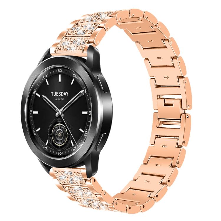 Bracelet de montre en acier xDfind Diamond Jewelry, 20mm For COROS APEX 2 42mm / PACE 2, 20mm For Ticwatch GTH / E3 / E / 2, 22mm For Ticwatch Pro X / Pro3 / Pro / GTX / E2, 20mm For Xiaomi Haylou RS4 Plus LS11, 22mm For Xiaomi Watch S3/2 Pro/S2/S1    ...