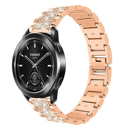 Bracelet de montre en acier xDfind Diamond Jewelry, 20mm For COROS APEX 2 42mm / PACE 2, 20mm For Ticwatch GTH / E3 / E / 2, 22mm For Ticwatch Pro X / Pro3 / Pro / GTX / E2, 20mm For Xiaomi Haylou RS4 Plus LS11, 22mm For Xiaomi Watch S3/2 Pro/S2/S1    ...