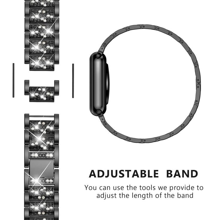 Bracelet de montre en acier xDfind Diamond Jewelry, 20mm For COROS APEX 2 42mm / PACE 2, 20mm For Ticwatch GTH / E3 / E / 2, 22mm For Ticwatch Pro X / Pro3 / Pro / GTX / E2, 20mm For Xiaomi Haylou RS4 Plus LS11, 22mm For Xiaomi Watch S3/2 Pro/S2/S1    ...