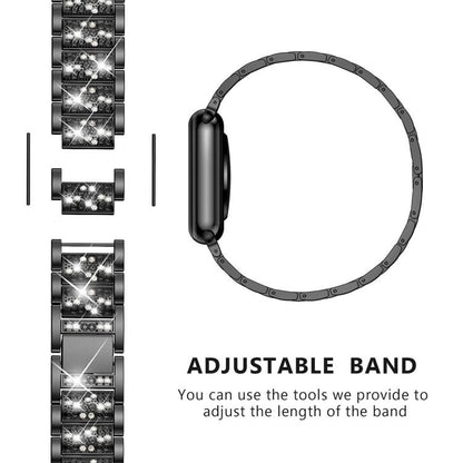 Bracelet de montre en acier xDfind Diamond Jewelry, 20mm For COROS APEX 2 42mm / PACE 2, 20mm For Ticwatch GTH / E3 / E / 2, 22mm For Ticwatch Pro X / Pro3 / Pro / GTX / E2, 20mm For Xiaomi Haylou RS4 Plus LS11, 22mm For Xiaomi Watch S3/2 Pro/S2/S1    ...