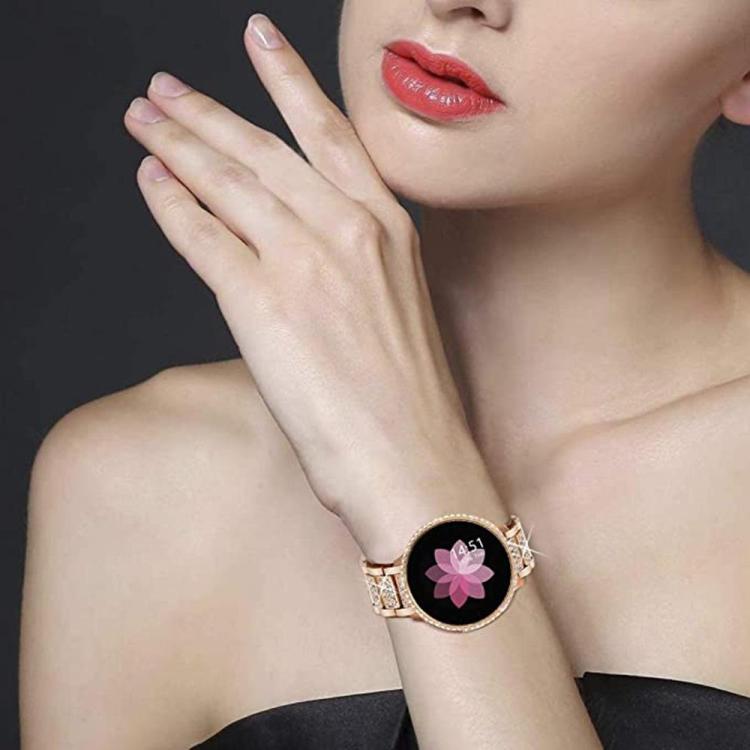 Bracelet de montre en acier xDfind Diamond Jewelry, 20mm For COROS APEX 2 42mm / PACE 2, 20mm For Ticwatch GTH / E3 / E / 2, 22mm For Ticwatch Pro X / Pro3 / Pro / GTX / E2, 20mm For Xiaomi Haylou RS4 Plus LS11, 22mm For Xiaomi Watch S3/2 Pro/S2/S1    ...