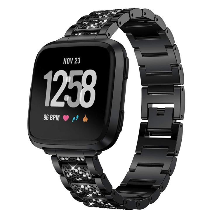 Bracelet de montre en acier inoxydable xDfind Diamond Jewelry, For Fitbit Charge 6 / 5 18mm, For Fitbit Versa 4 / 3 / Sense2 / 1 20mm, For Fitbit Inspire 2 / Ace 3 14mm, For Fitbit Charge 4 / 3 18mm
