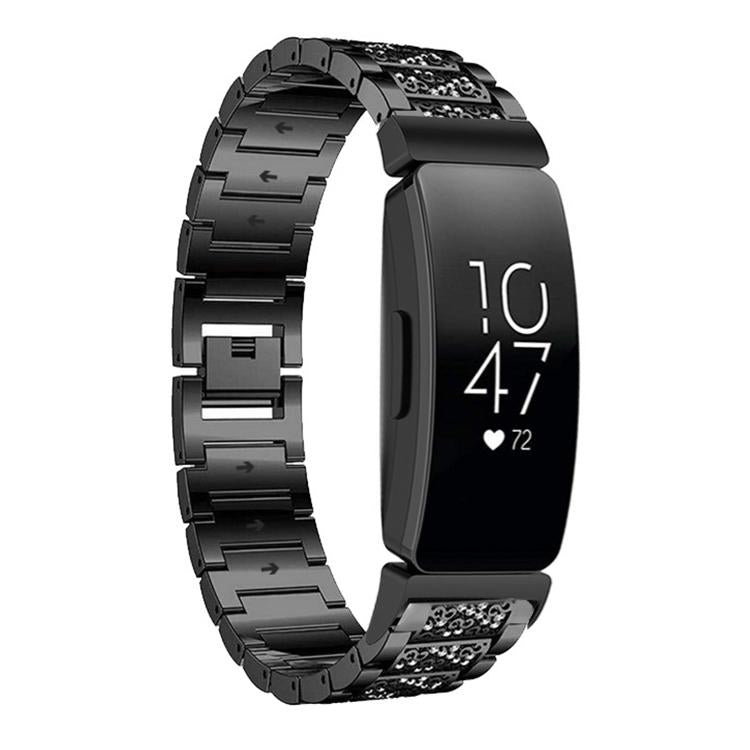 Bracelet de montre en acier inoxydable xDfind Diamond Jewelry, For Fitbit Charge 6 / 5 18mm, For Fitbit Versa 4 / 3 / Sense2 / 1 20mm, For Fitbit Inspire 2 / Ace 3 14mm, For Fitbit Charge 4 / 3 18mm