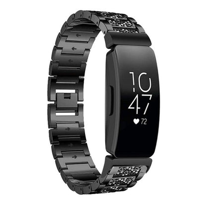 Bracelet de montre en acier inoxydable xDfind Diamond Jewelry, For Fitbit Charge 6 / 5 18mm, For Fitbit Versa 4 / 3 / Sense2 / 1 20mm, For Fitbit Inspire 2 / Ace 3 14mm, For Fitbit Charge 4 / 3 18mm