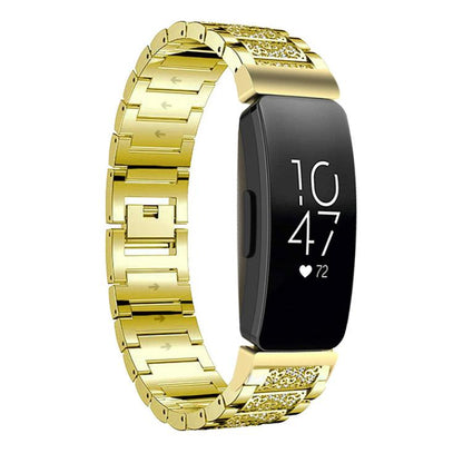 Bracelet de montre en acier inoxydable xDfind Diamond Jewelry, For Fitbit Charge 6 / 5 18mm, For Fitbit Versa 4 / 3 / Sense2 / 1 20mm, For Fitbit Inspire 2 / Ace 3 14mm, For Fitbit Charge 4 / 3 18mm
