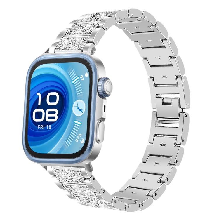 Bracelet de montre en acier inoxydable xDfind Diamond Jewelry, For Huawei Watch Fit 5 / Fit 5 Pro 20mm, For Huawei Band 10 / 9 / 8 14mm
