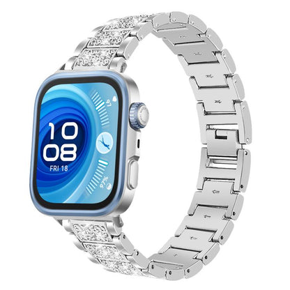 Bracelet de montre en acier inoxydable xDfind Diamond Jewelry, For Huawei Watch Fit 5 / Fit 5 Pro 20mm, For Huawei Band 10 / 9 / 8 14mm