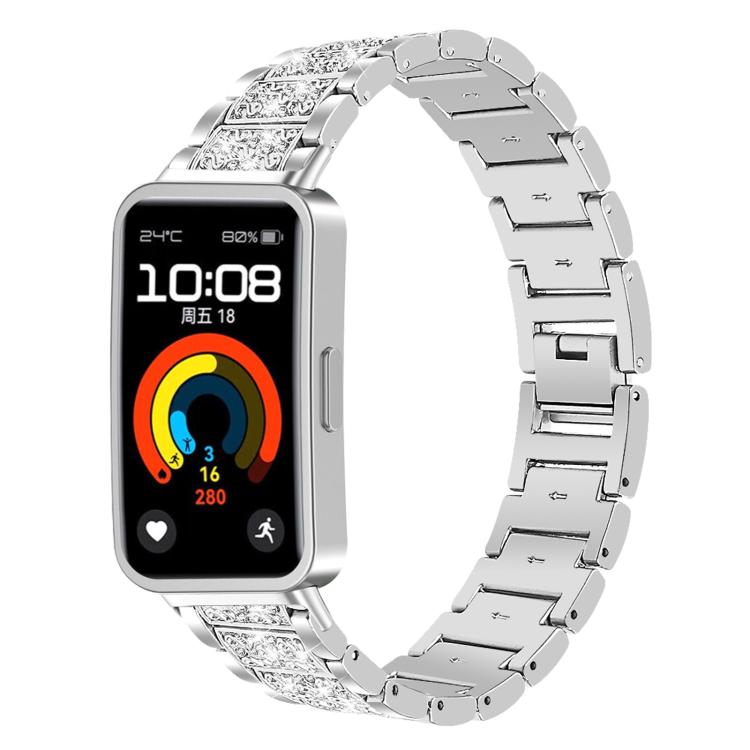 Bracelet de montre en acier inoxydable xDfind Diamond Jewelry, For Huawei Watch Fit 5 / Fit 5 Pro 20mm, For Huawei Band 10 / 9 / 8 14mm