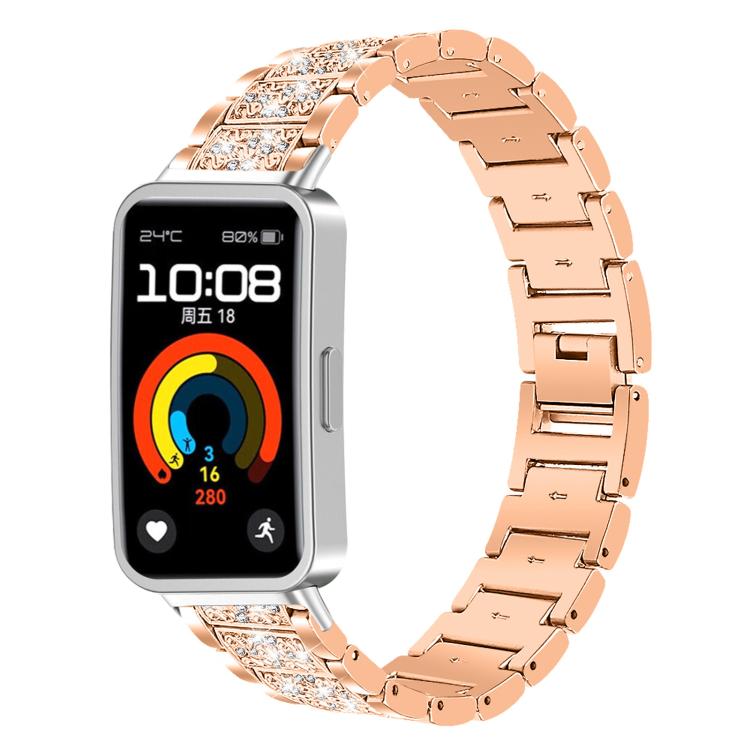 Bracelet de montre en acier inoxydable xDfind Diamond Jewelry, For Huawei Watch Fit 5 / Fit 5 Pro 20mm, For Huawei Band 10 / 9 / 8 14mm