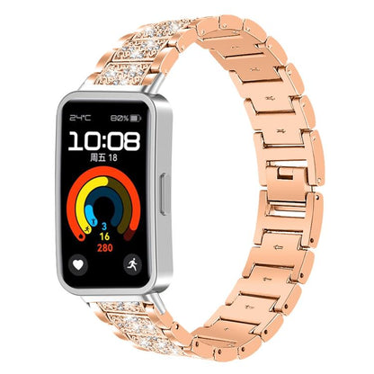 Bracelet de montre en acier inoxydable xDfind Diamond Jewelry, For Huawei Watch Fit 5 / Fit 5 Pro 20mm, For Huawei Band 10 / 9 / 8 14mm