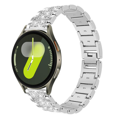 Bracelet de montre en acier inoxydable xDfind Diamond Jewelry, For Samsung Galaxy Watch Ultra / Ultra 2025, For Samsung Galaxy Watch8 / Watch8 Classic, For Samsung Galaxy Watch7 / FE / 6 / 5 / 4, For Samsung Galaxy Fit3