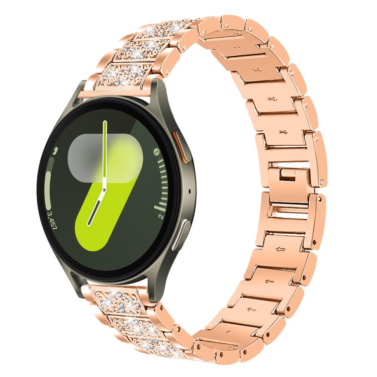 Bracelet de montre en acier inoxydable xDfind Diamond Jewelry, For Samsung Galaxy Watch Ultra / Ultra 2025, For Samsung Galaxy Watch8 / Watch8 Classic, For Samsung Galaxy Watch7 / FE / 6 / 5 / 4, For Samsung Galaxy Fit3