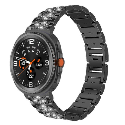 Bracelet de montre en acier inoxydable xDfind Diamond Jewelry, For Samsung Galaxy Watch Ultra / Ultra 2025, For Samsung Galaxy Watch8 / Watch8 Classic, For Samsung Galaxy Watch7 / FE / 6 / 5 / 4, For Samsung Galaxy Fit3