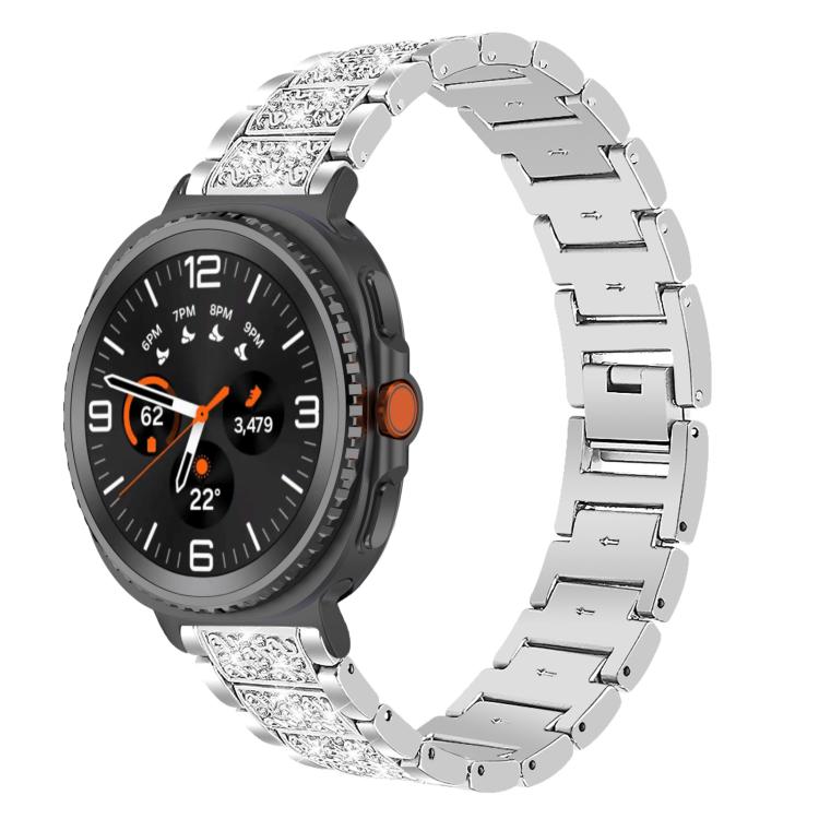 Bracelet de montre en acier inoxydable xDfind Diamond Jewelry, For Samsung Galaxy Watch Ultra / Ultra 2025, For Samsung Galaxy Watch8 / Watch8 Classic, For Samsung Galaxy Watch7 / FE / 6 / 5 / 4, For Samsung Galaxy Fit3